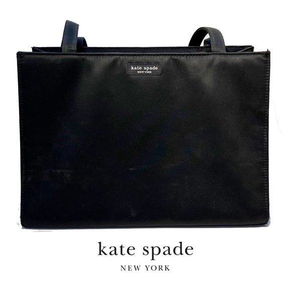 KATE SPADE "Sam" Black Nylon Y2K Vintage Bag - Picture 1 of 8